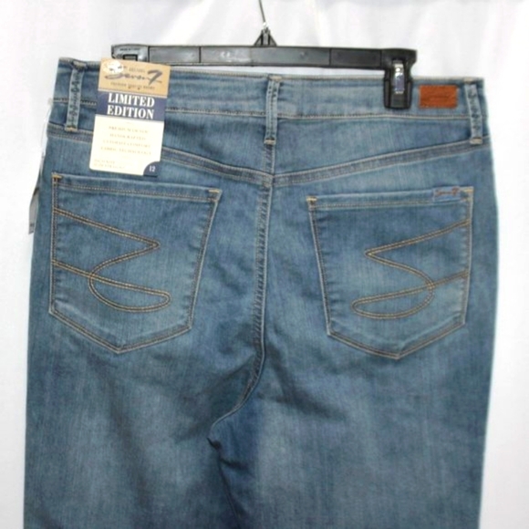NWT Seven Limited Edition High Rise Slim Straight Leg Jeans - Picture 7 of 15